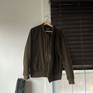 GREEN ABERCROMBIE AND FITCH WOOL JACKET